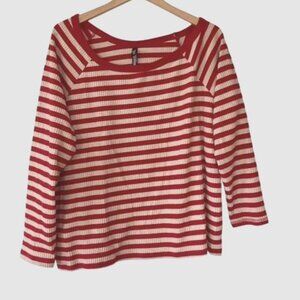 Torrid Stripe Wide Neck Sweater